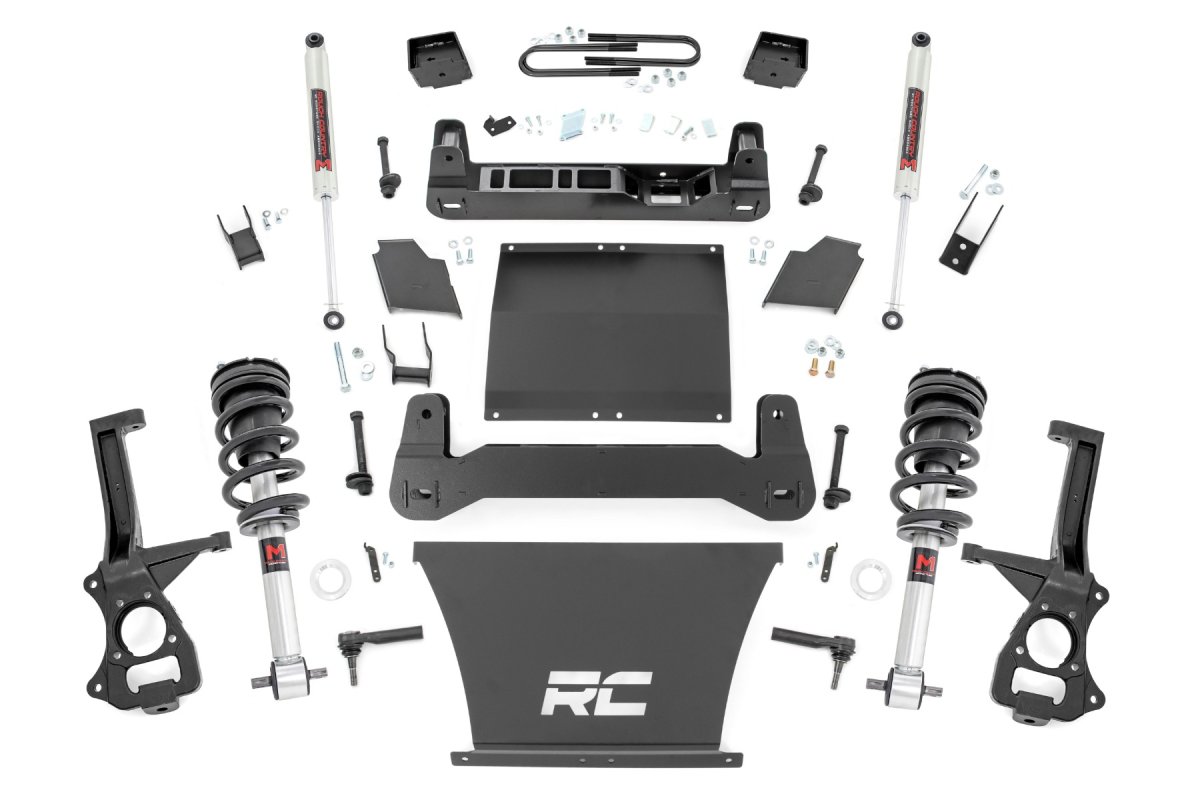Chevrolet Silverado 1500 Suspension Lift Kit - Rough Country - Mono Leaf Rear | M1 Struts/M1 - '22-'24